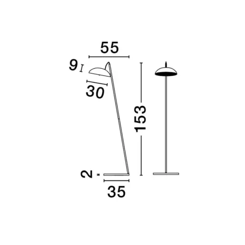 Stojanoé svietidlo NOVA LUCE 9006099 LED 30W 1958lm 3000K 230V IP20